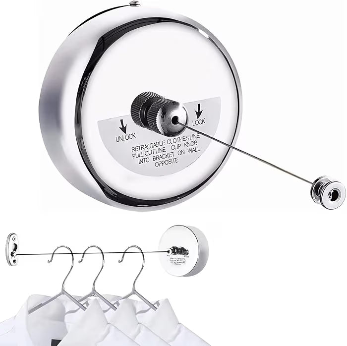 UrbanNext™ Retractable Clothesline – Minimal & Space Saving